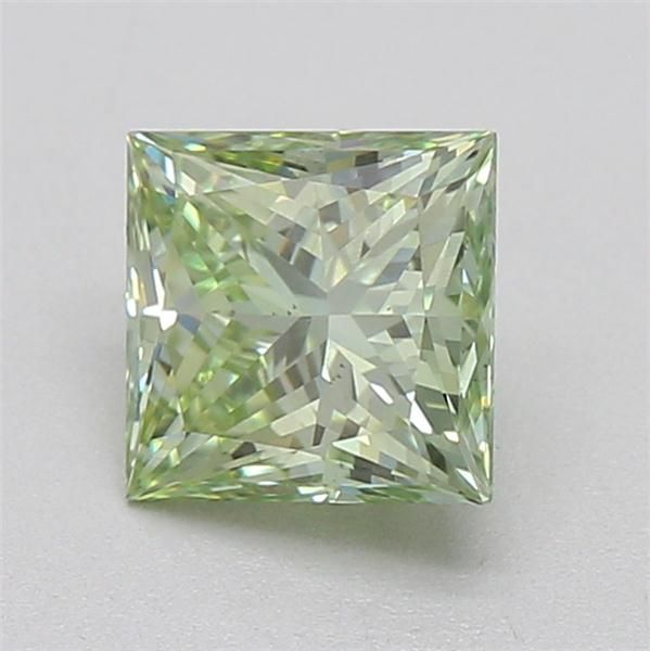 0.8 CT Fancy Vivid Green PRINCESS