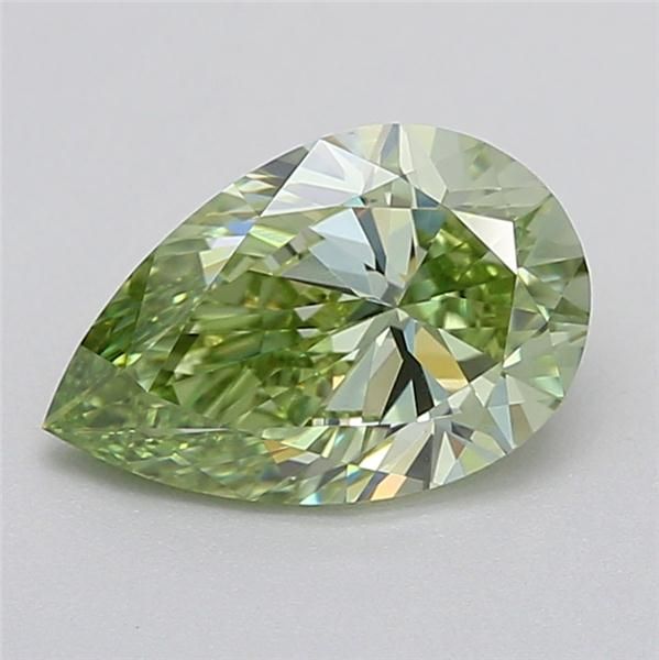 0.95 CT Fancy Vivid Green PEAR