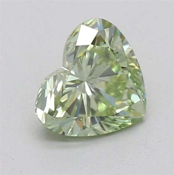 0.7 CT Fancy Vivid Green HEART