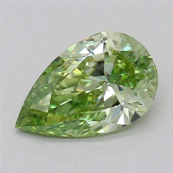 0.59 CT Fancy Vivid Green PEAR