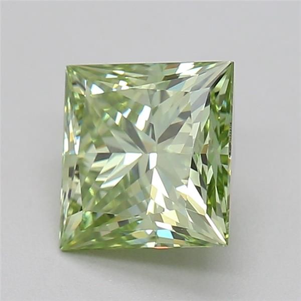 0.81 CT Fancy Intense Green PRINCESS