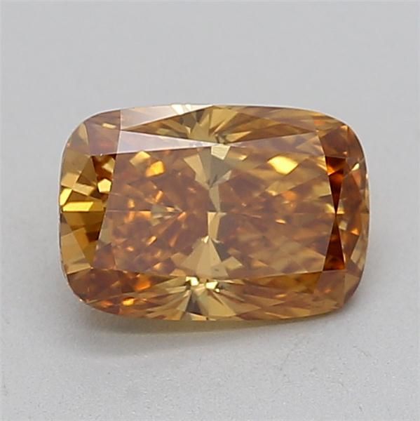 1.02 CT Fancy Yellowish Brown CUSHION BRILLIANT