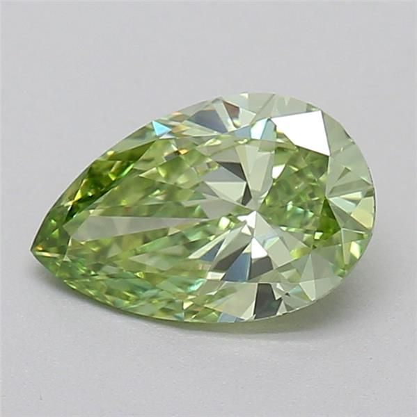 0.73 CT Fancy Vivid Green PEAR