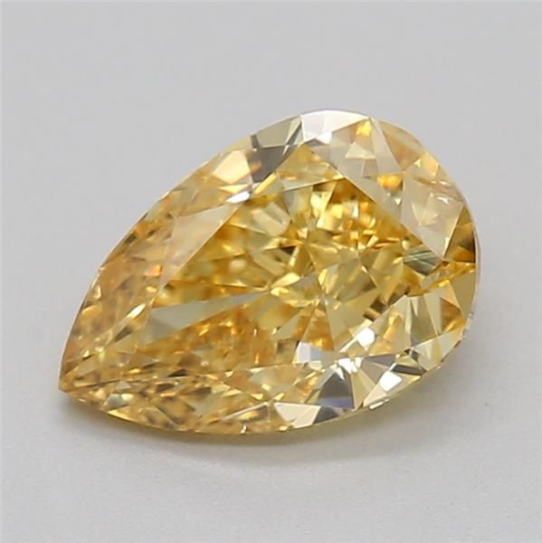 0.57 CT Fancy Vivid Yellow PEAR