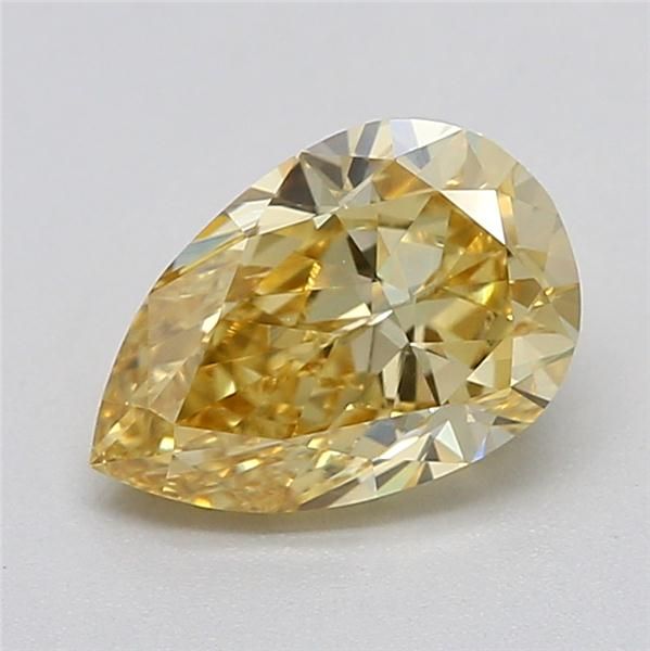 0.78 CT Fancy Intense Yellow PEAR