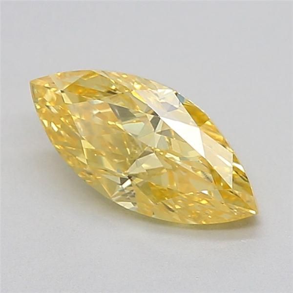 0.65 CT Fancy Vivid Yellow MARQUISE