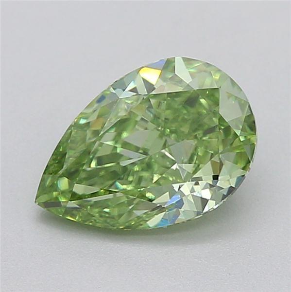 0.7 CT Fancy Vivid Green PEAR