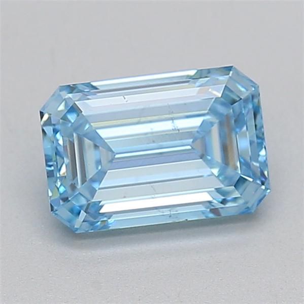 1.08 CT Fancy Vivid Blue EMERALD
