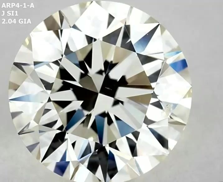 Diamant Rond 2.04 ct - Couleur J - Pureté SI1