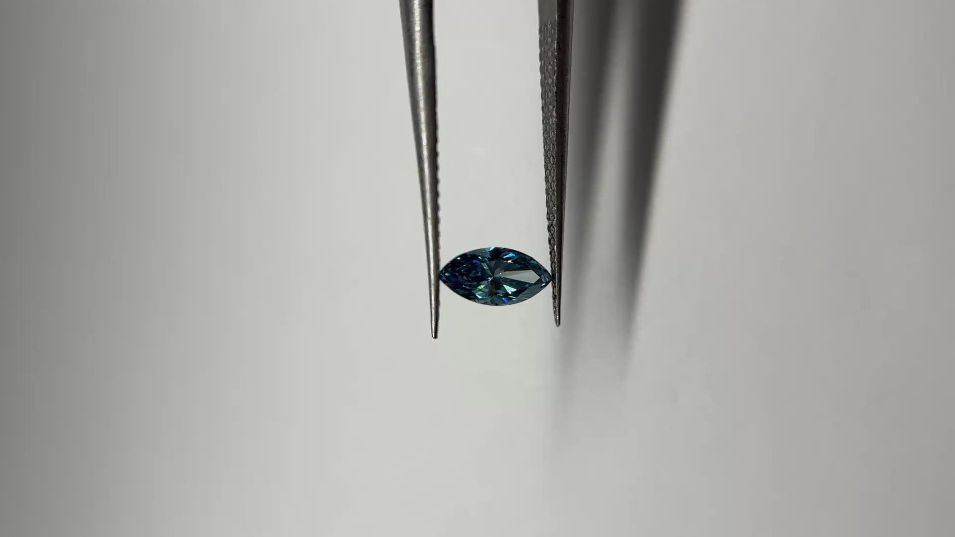 0.45 CT Fancy Intense Blue MARQUISE