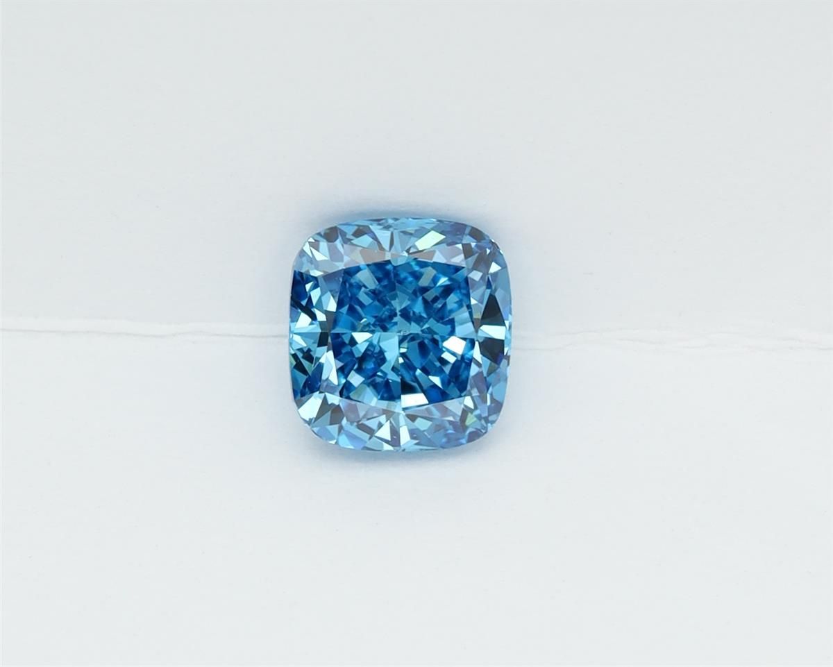 1.0 CT Fancy Vivid Blue CUSHION MODIFIED