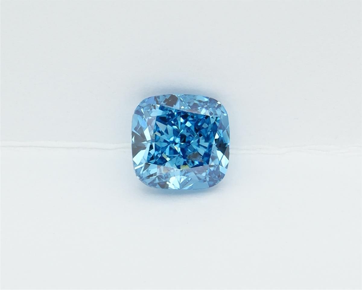 1.01 CT Fancy Vivid Blue CUSHION MODIFIED