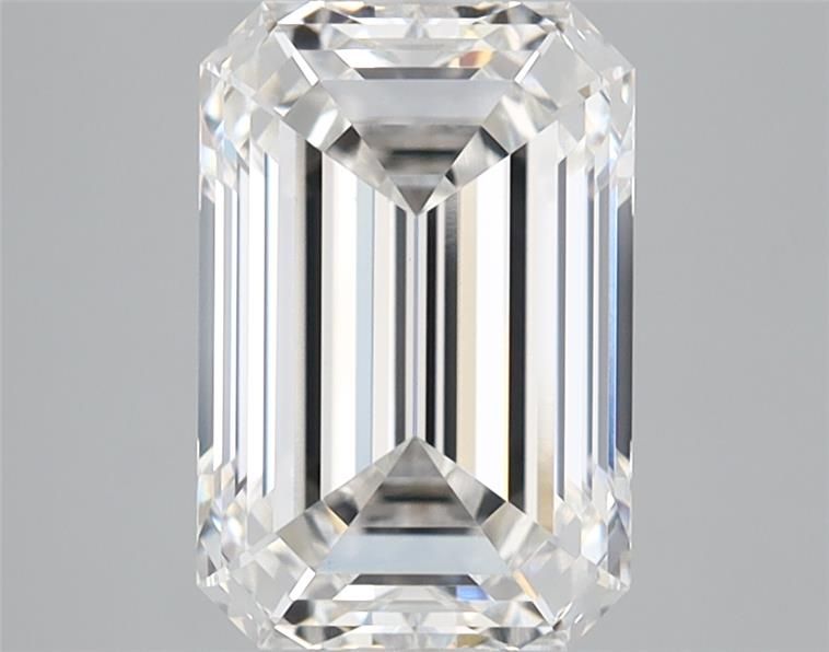 Diamant Émeraude 2.59 ct - Couleur F - Pureté VVS2