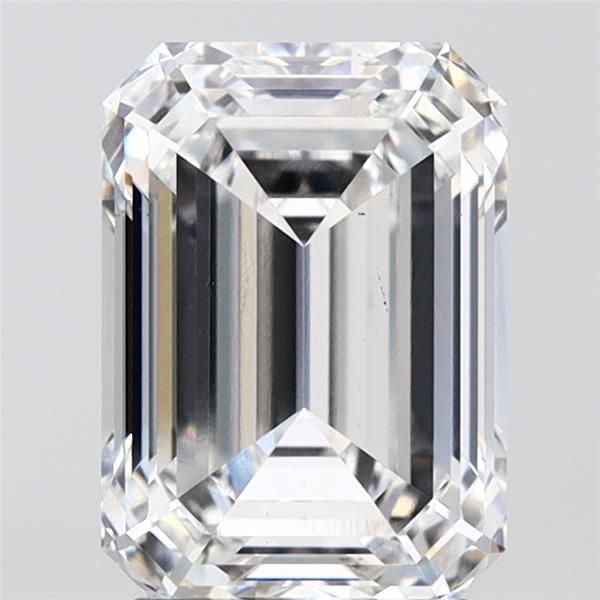 Diamant Émeraude 2.95 ct - Couleur F - Pureté VS2