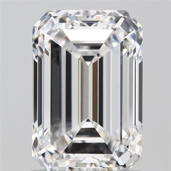 Diamant Émeraude 1.58 ct - Couleur D - Pureté VS1