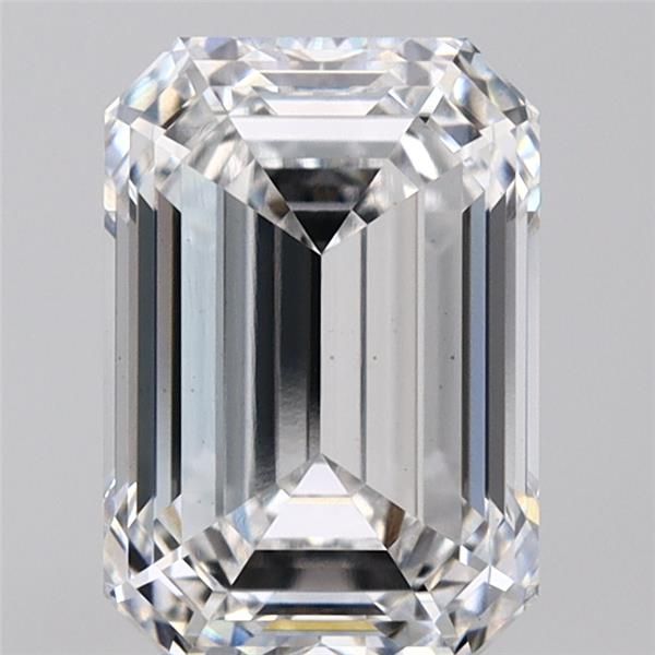 Diamant Émeraude 3.06 ct - Couleur E - Pureté VS2