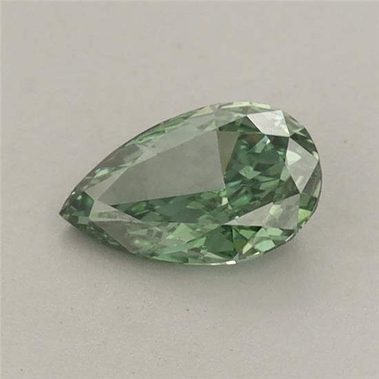 0.47 CT Fancy Vivid Green PEAR