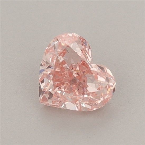 0.69 CT Fancy Vivid Pink HEART