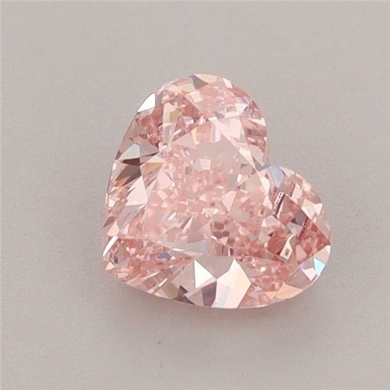 0.96 CT Fancy Vivid Pink HEART
