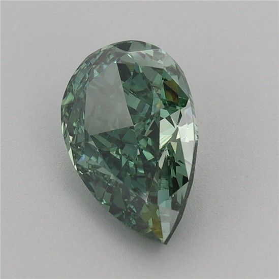 1.55 CT Fancy Vivid Green PEAR
