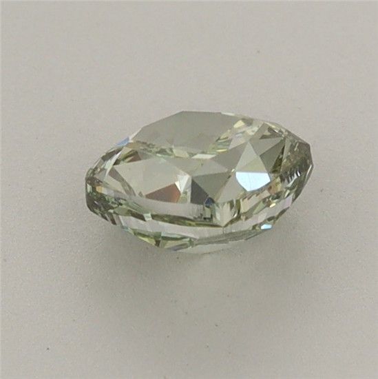 0.85 CT Fancy Vivid Green CUSHION MODIFIED