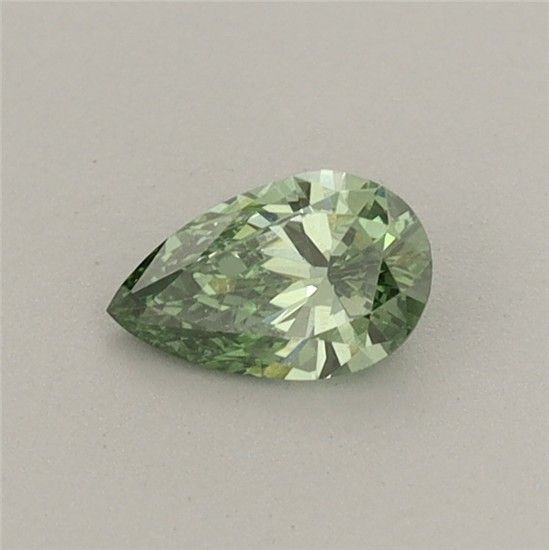 0.27 CT Fancy Vivid Green PEAR