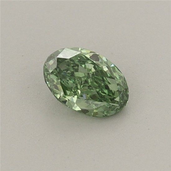 0.31 CT Fancy Vivid Green OVAL