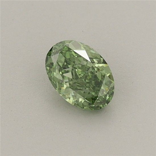 0.33 CT Fancy Vivid Green OVAL
