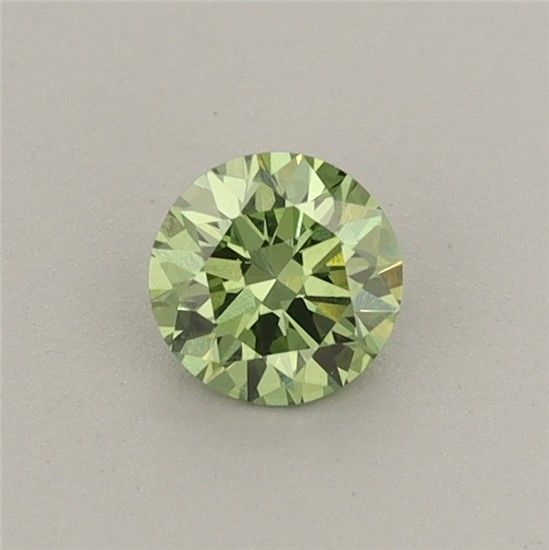 0.34 CT Fancy Vivid Green ROUND