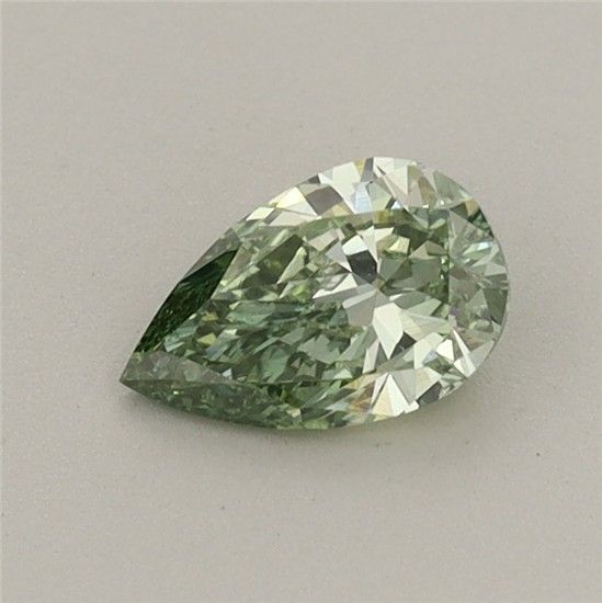 0.4 CT Fancy Vivid Green PEAR