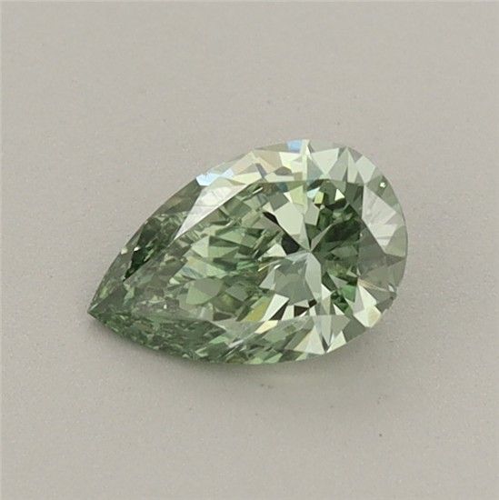 0.42 CT Fancy Vivid Green PEAR