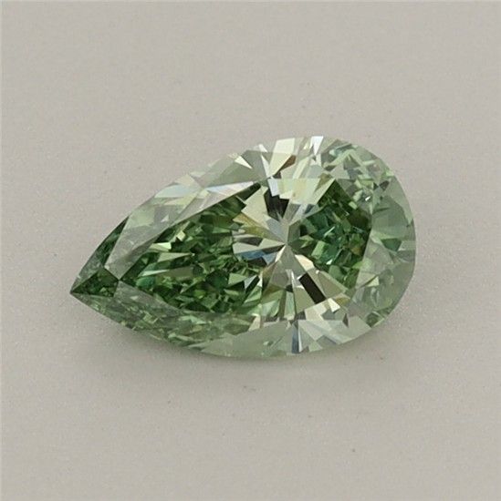 0.43 CT Fancy Vivid Green PEAR