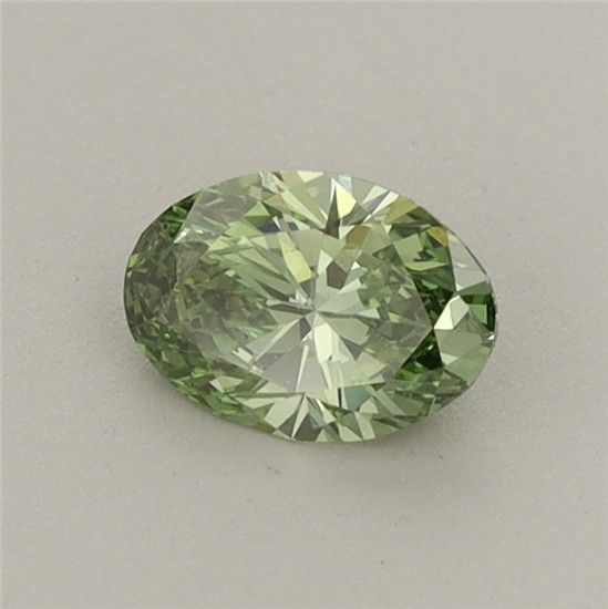 0.44 CT Fancy Vivid Green OVAL