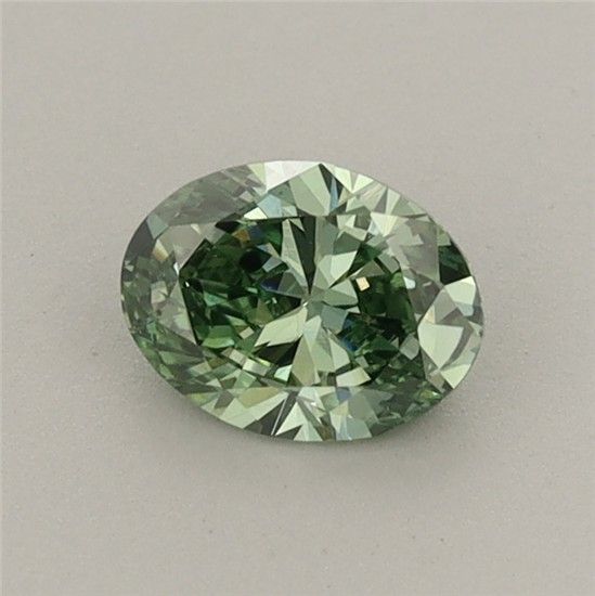 0.47 CT Fancy Vivid Green OVAL