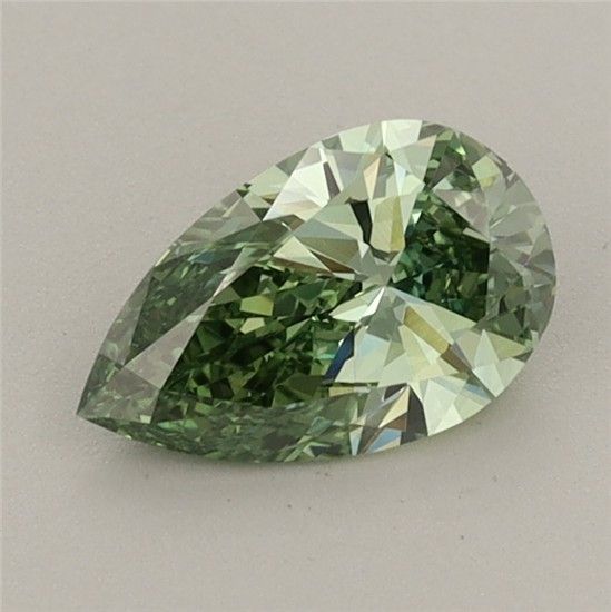 0.66 CT Fancy Vivid Green PEAR