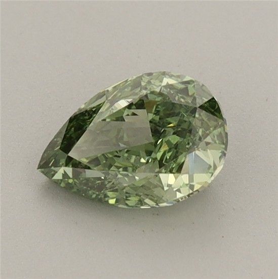 0.71 CT Fancy Vivid Green PEAR