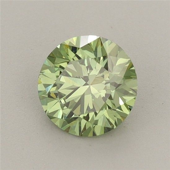 0.74 CT Fancy Vivid Green ROUND