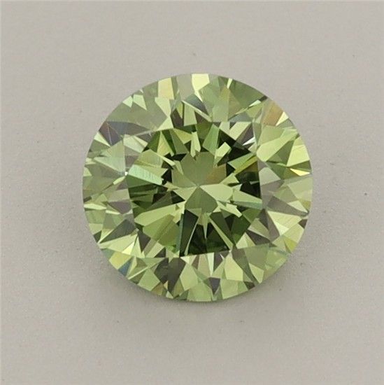 0.75 CT Fancy Vivid Green ROUND
