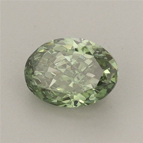 0.79 CT Fancy Vivid Green OVAL