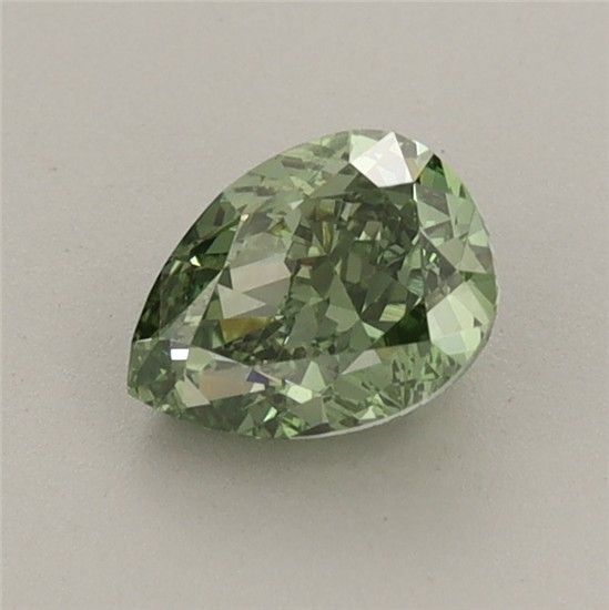 0.81 CT Fancy Vivid Green PEAR
