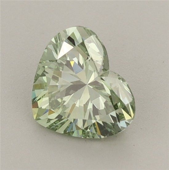 0.88 CT Fancy Vivid Green HEART