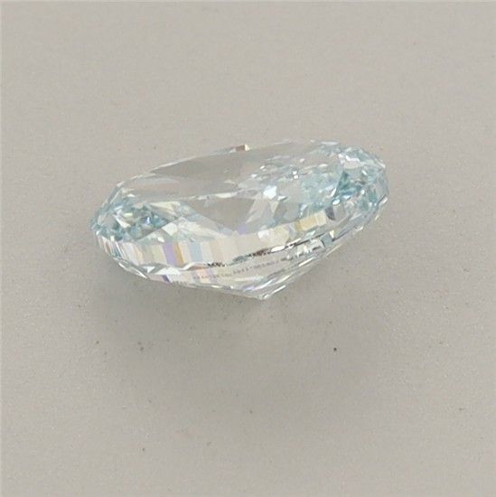 0.54 CT Fancy Greenish Blue OVAL