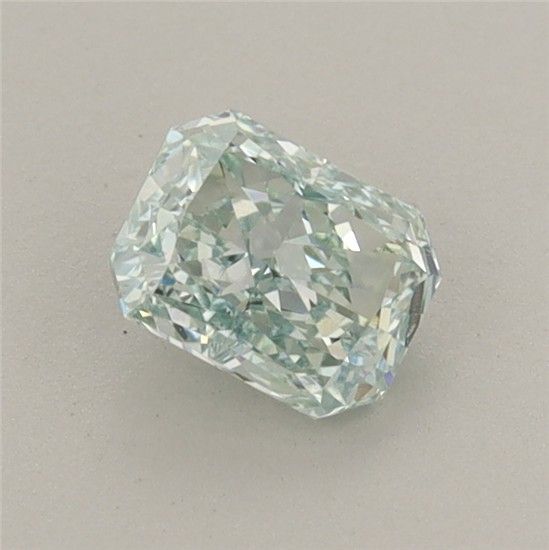 0.62 CT Fancy Intense Blueish Green RADIANT