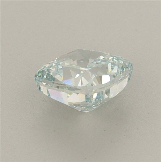 1.02 CT Fancy Intense Blueish Green CUSHION MODIFIED