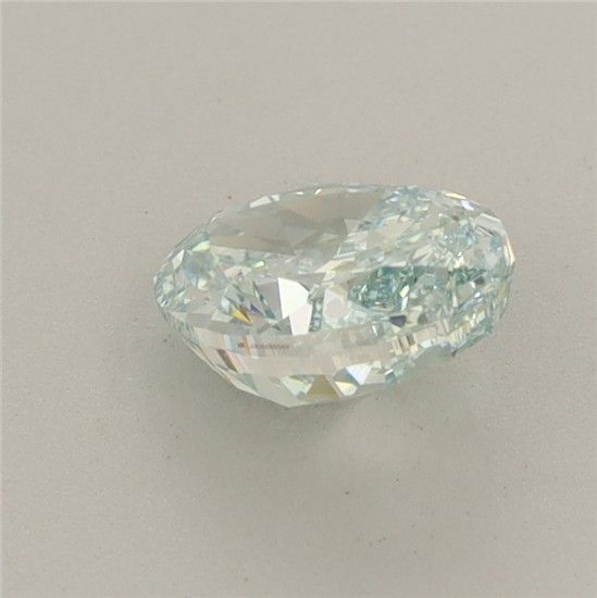 1.02 CT Fancy Intense Blueish Green OVAL