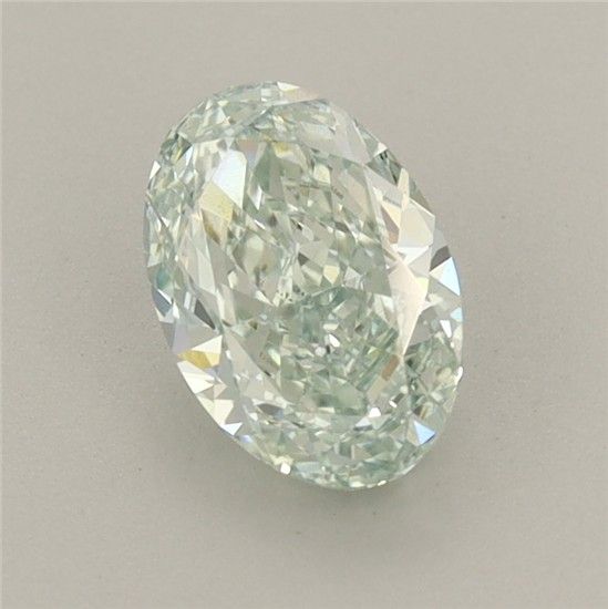 1.06 CT Fancy Intense Green OVAL