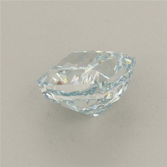 1.07 CT Fancy Green Blue CUSHION MODIFIED