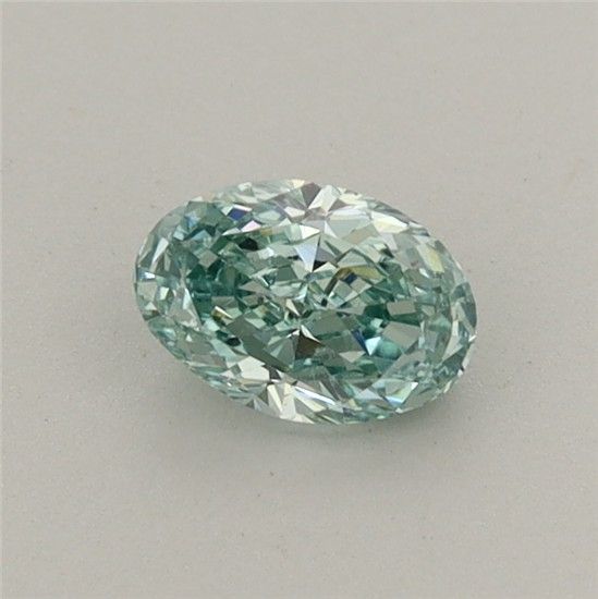 0.49 CT Fancy Vivid Green OVAL