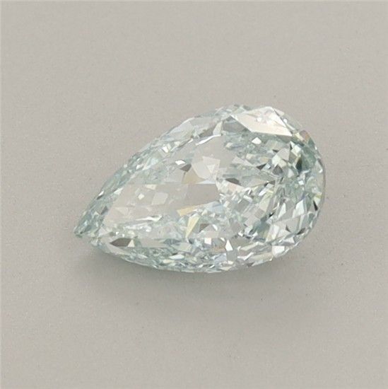 0.57 CT Fancy Intense Blueish Green PEAR