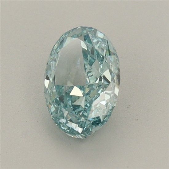 0.75 CT Fancy Vivid Green OVAL